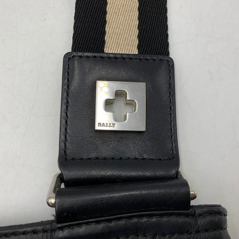 【中古品】【メンズ/レディース】 BALLY バリー SHOULDER BAG ショルダー バッグ カバン 188-261020-yn-03-izu カラー：ブラック 万代Net店