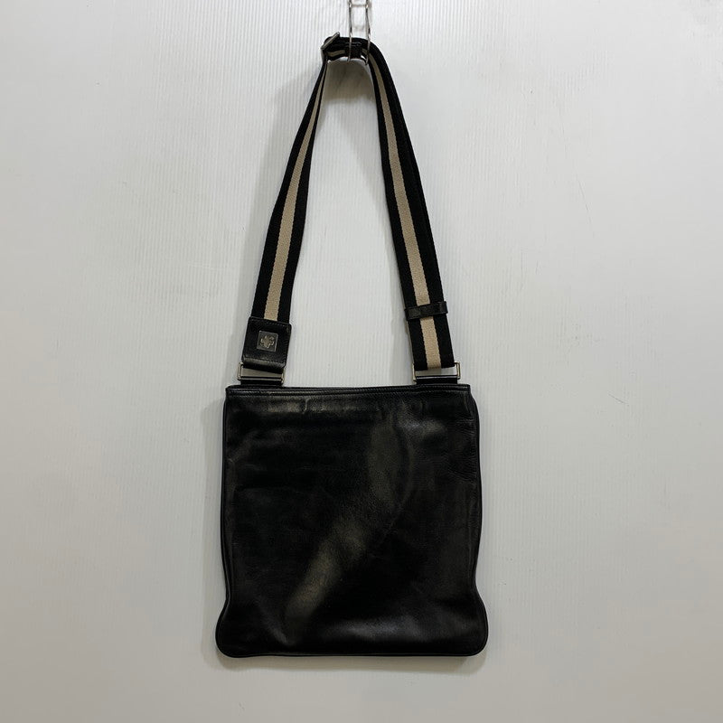 【中古品】【メンズ/レディース】 BALLY バリー SHOULDER BAG ショルダー バッグ カバン 188-261020-yn-03-izu カラー：ブラック 万代Net店