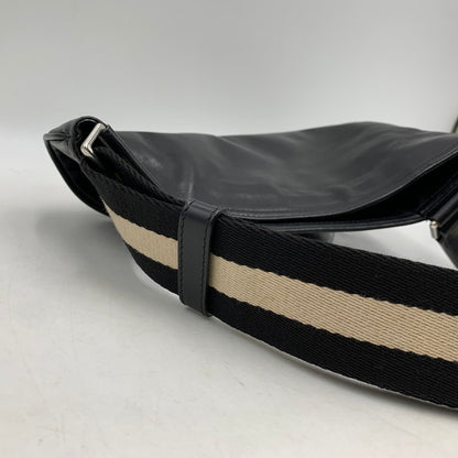 【中古品】【メンズ/レディース】 BALLY バリー SHOULDER BAG ショルダー バッグ カバン 188-261020-yn-03-izu カラー：ブラック 万代Net店