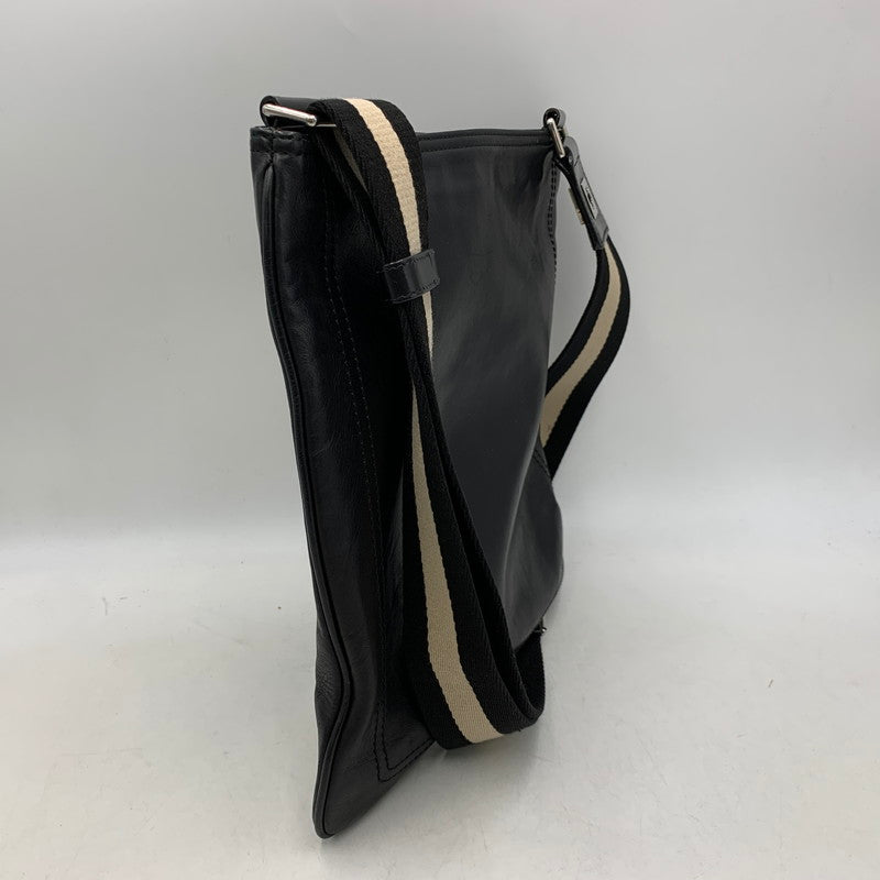 【中古品】【メンズ/レディース】 BALLY バリー SHOULDER BAG ショルダー バッグ カバン 188-261020-yn-03-izu カラー：ブラック 万代Net店