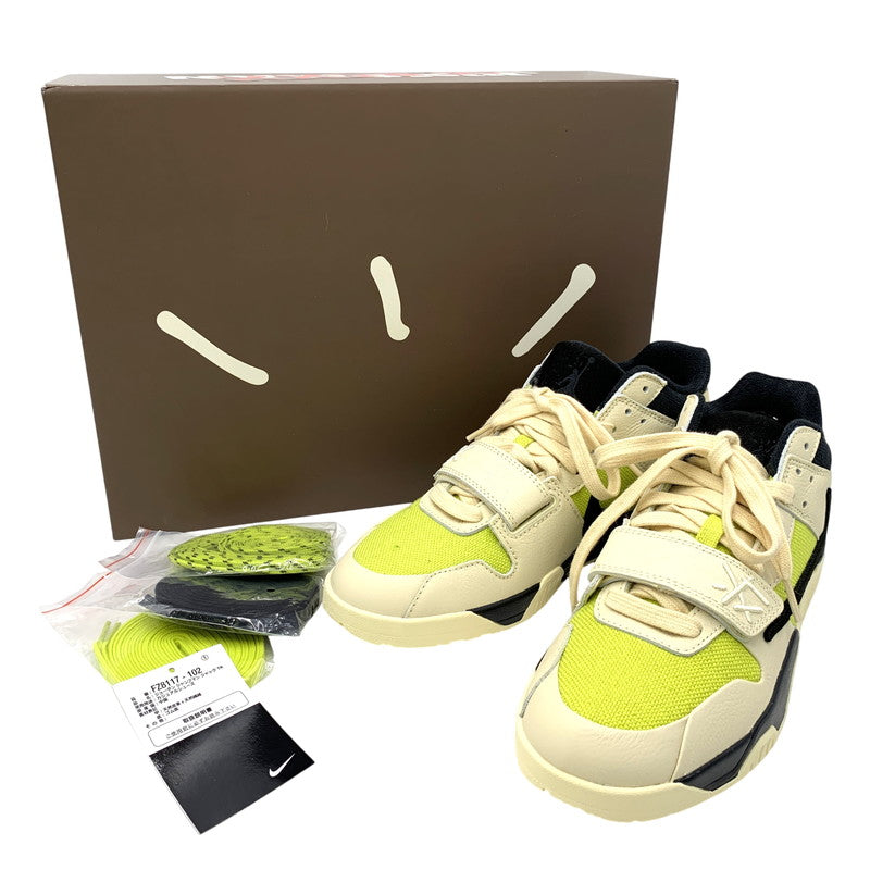 【中古美品】【メンズ】 NIKE ナイキ × TRAVIS SCOTT トラヴィス スコット FZ8117-102 JORDAN JUMPMAN JACK TR CJ1 T-REXX ジャンプマン ジャック スニーカー 靴 160-261011-kh-11-izu サイズ：27.5 カラー：MUSLIN/BLACK-BRIGHT CACTUS 万代Net店