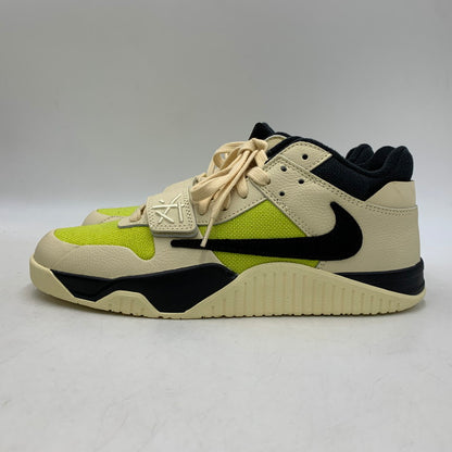 【中古美品】【メンズ】 NIKE ナイキ × TRAVIS SCOTT トラヴィス スコット FZ8117-102 JORDAN JUMPMAN JACK TR CJ1 T-REXX ジャンプマン ジャック スニーカー 靴 160-261011-kh-11-izu サイズ：27.5 カラー：MUSLIN/BLACK-BRIGHT CACTUS 万代Net店