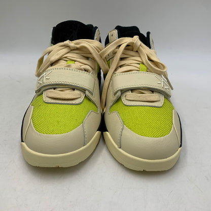 【中古美品】【メンズ】 NIKE ナイキ × TRAVIS SCOTT トラヴィス スコット FZ8117-102 JORDAN JUMPMAN JACK TR CJ1 T-REXX ジャンプマン ジャック スニーカー 靴 160-261011-kh-11-izu サイズ：27.5 カラー：MUSLIN/BLACK-BRIGHT CACTUS 万代Net店