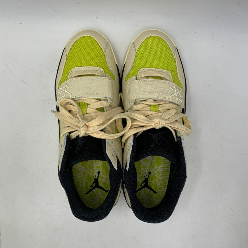 【中古美品】【メンズ】 NIKE ナイキ × TRAVIS SCOTT トラヴィス スコット FZ8117-102 JORDAN JUMPMAN JACK TR CJ1 T-REXX ジャンプマン ジャック スニーカー 靴 160-261011-kh-11-izu サイズ：27.5 カラー：MUSLIN/BLACK-BRIGHT CACTUS 万代Net店