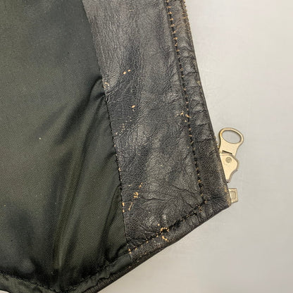 【中古品】【メンズ】 R.B.C RAINBOW LEATHER VEST レザー ベスト アウター 146-991216-kh-08-izu サイズ：F カラー：ブラック 万代Net店