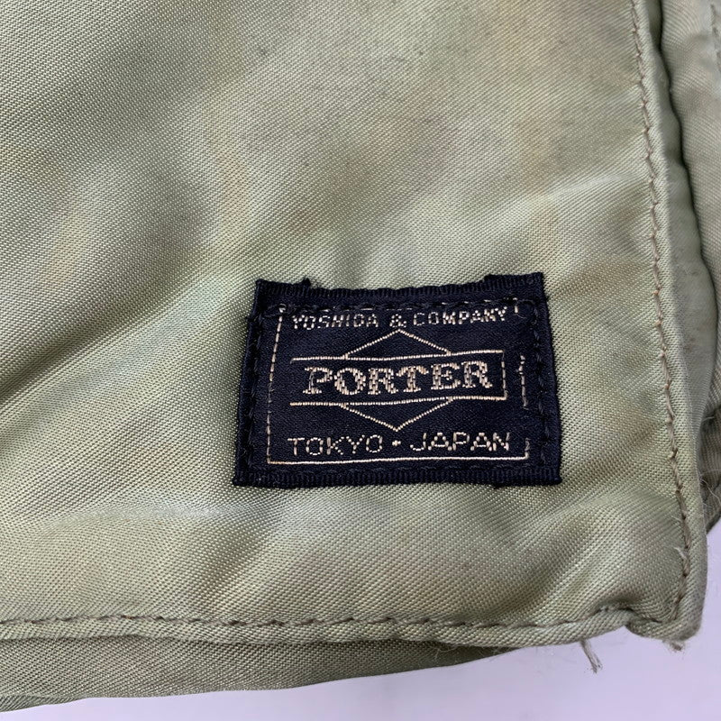 【現状渡し品】【メンズ/レディース】 PORTER ポーター TANKER SHOULDER BAG タンカー ショルダー バッグ カバン 188-261020-yn-02-izu カラー：オリーブ 万代Net店
