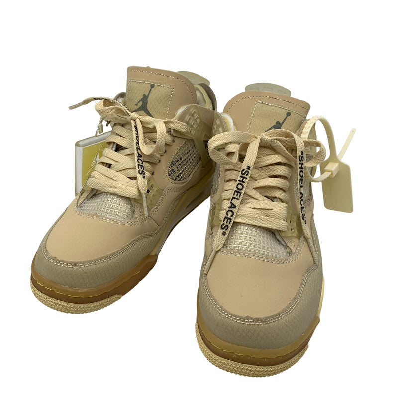 【中古品】【メンズ】 NIKE ナイキ × OFF-WHITE オフホワイト CV9388-100 WOMEN'S AIR JORDAN 4 SP ウィメンズ エアジョーダン 4 スニーカー 靴 160-261011-sm-09-izu サイズ：25.5cm カラー：SAIL 万代Net店