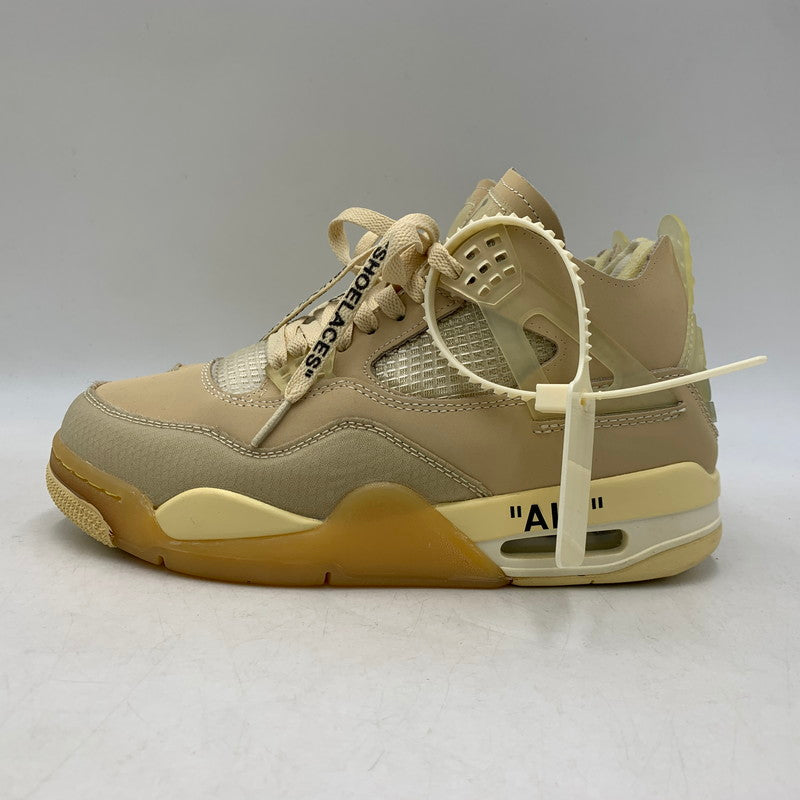 【中古品】【メンズ】 NIKE ナイキ × OFF-WHITE オフホワイト CV9388-100 WOMEN'S AIR JORDAN 4 SP ウィメンズ エアジョーダン 4 スニーカー 靴 160-261011-sm-09-izu サイズ：25.5cm カラー：SAIL 万代Net店