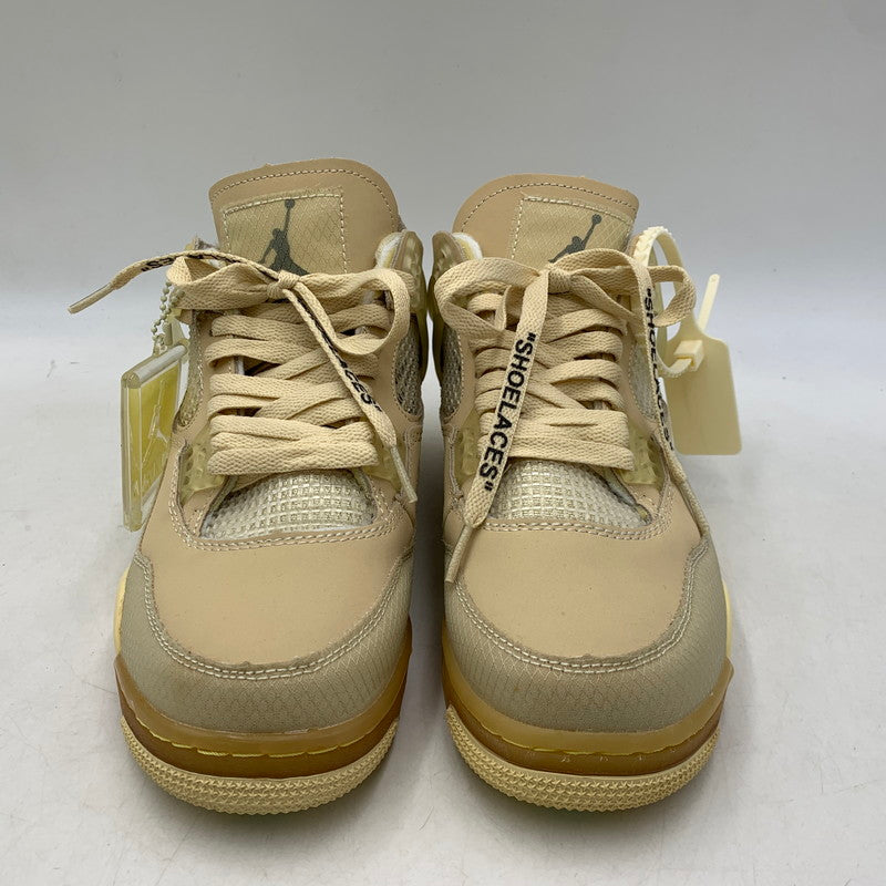 【中古品】【メンズ】 NIKE ナイキ × OFF-WHITE オフホワイト CV9388-100 WOMEN'S AIR JORDAN 4 SP ウィメンズ エアジョーダン 4 スニーカー 靴 160-261011-sm-09-izu サイズ：25.5cm カラー：SAIL 万代Net店