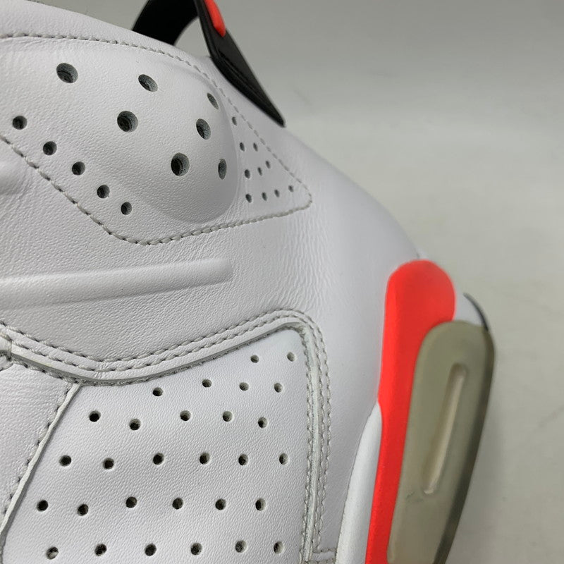 【中古品】【メンズ】 NIKE ナイキ 384664-123 AIR JORDAN 6 RETRO (2014) エア ジョーダン 6 レトロ スニーカー 靴 160-261011-kh-13-izu サイズ：27.5 カラー：WHITE/INFRARED-BLACK 万代Net店