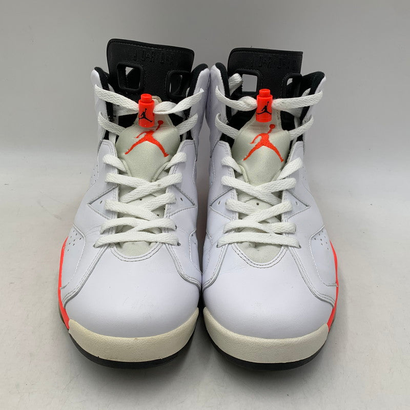 【中古品】【メンズ】 NIKE ナイキ 384664-123 AIR JORDAN 6 RETRO (2014) エア ジョーダン 6 レトロ スニーカー 靴 160-261011-kh-13-izu サイズ：27.5 カラー：WHITE/INFRARED-BLACK 万代Net店