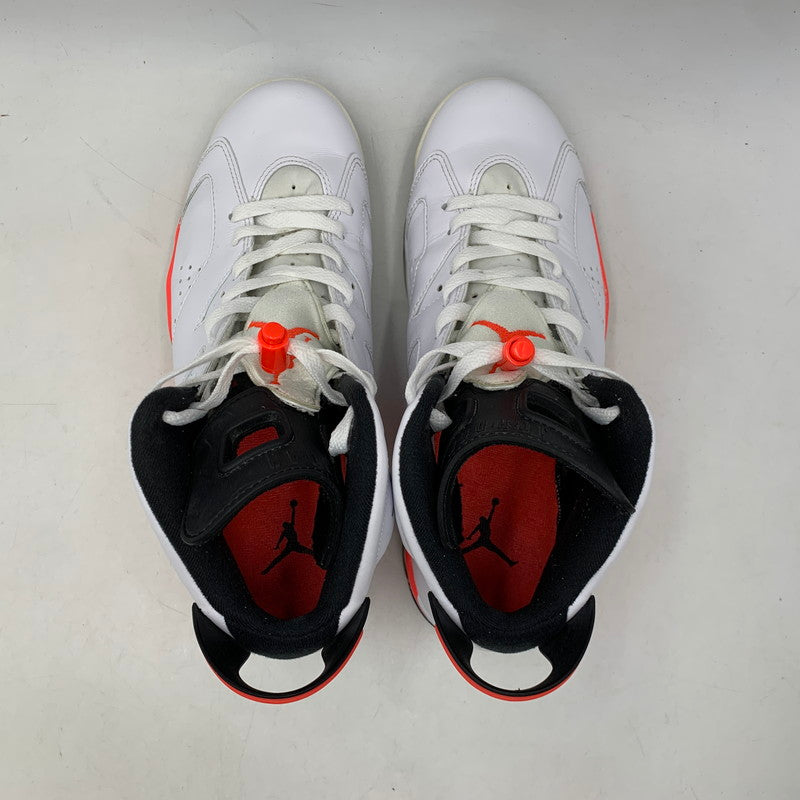 【中古品】【メンズ】 NIKE ナイキ 384664-123 AIR JORDAN 6 RETRO (2014) エア ジョーダン 6 レトロ スニーカー 靴 160-261011-kh-13-izu サイズ：27.5 カラー：WHITE/INFRARED-BLACK 万代Net店