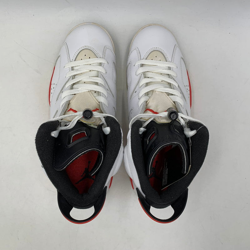 【中古品】【メンズ】 NIKE ナイキ 384664-103 AIR JORDAN 6 RETRO エア ジョーダン 6 レトロ スニーカー 靴 160-261011-kh-12-izu サイズ：27 カラー：WHITE/INFRARED 万代Net店