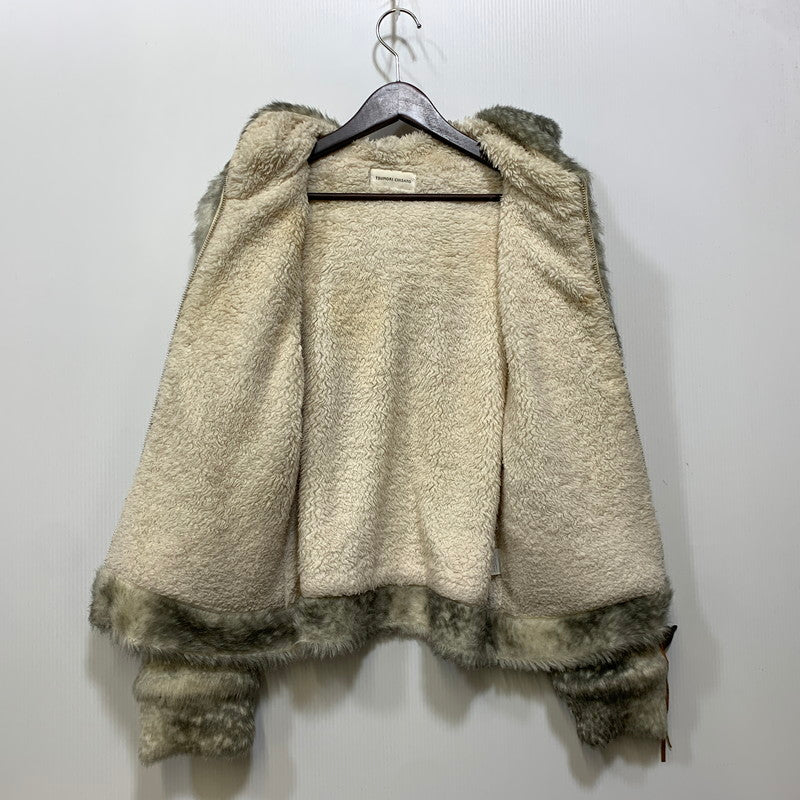 【中古品】【レディース】 TSUMORI CHISATO ツモリチサト TC63JC064 ゴマフアザラシ ファーブルゾン アウター 168-261011-kh-06-izu サイズ：2 カラー：ベージュ系×グレー系 万代Net店