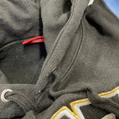 【中古品】【メンズ】 Supreme シュプリーム PANELED ARC LOGO HOODED SWEATSHIRT パネル アーチロゴ フーデッドスウェットシャツ パーカー 149-261012-as-01-izu サイズ：S カラー：ブラック×ブルー 万代Net店