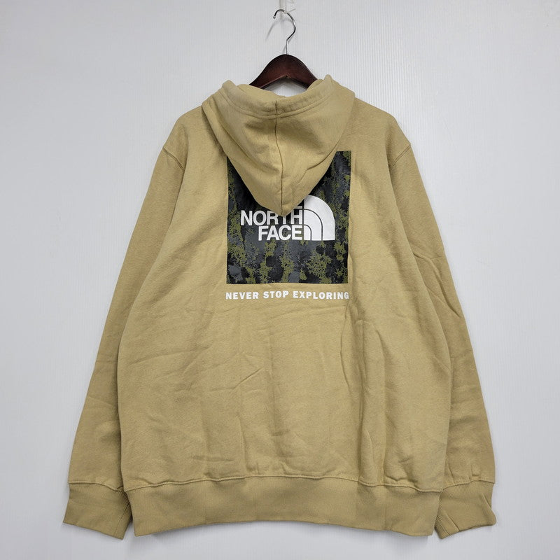 【中古品】【メンズ】 THE NORTH FACE ザ・ノースフェイス BOX NSE PULLOVER HOODIE NF0A7UNSV13 ボックス NSE プルオーバー フーディー パーカー 144-261019-as-12-izu サイズ：XL カラー：カーキ 万代Net店