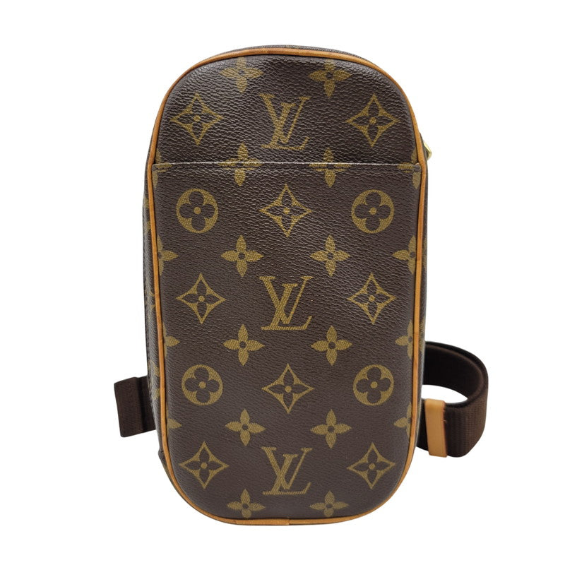 【中古品】【メンズ/レディース】 LOUIS VUITTON ルイ・ヴィトン M51870 モノグラム ポシェット・ガンジュ ボディバッグ カバン 鞄 179-261013-as-11-izu カラー：ブラウン 万代Net店
