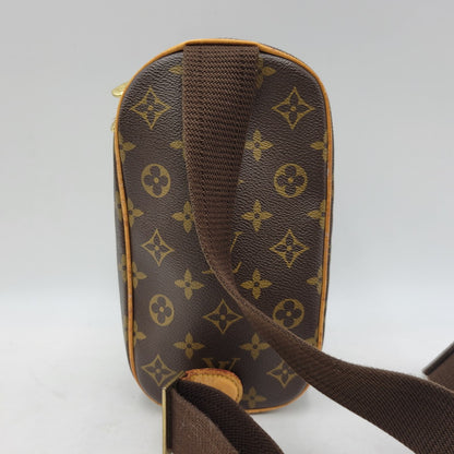【中古品】【メンズ/レディース】 LOUIS VUITTON ルイ・ヴィトン M51870 モノグラム ポシェット・ガンジュ ボディバッグ カバン 鞄 179-261013-as-11-izu カラー：ブラウン 万代Net店