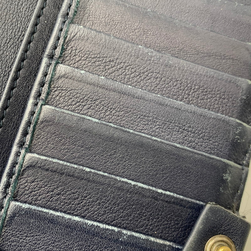 【中古品】【メンズ/レディース】 GUCCI グッチ 233154 グッチシマ コンチネンタルウォレット 長財布 181-261020-ms-10-izu カラー：ネイビー 万代Net店