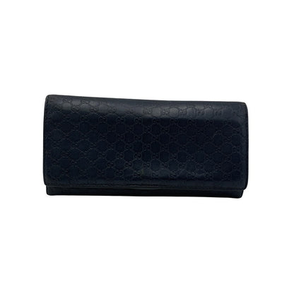 【中古品】【メンズ/レディース】 GUCCI グッチ 233154 グッチシマ コンチネンタルウォレット 長財布 181-261020-ms-10-izu カラー：ネイビー 万代Net店