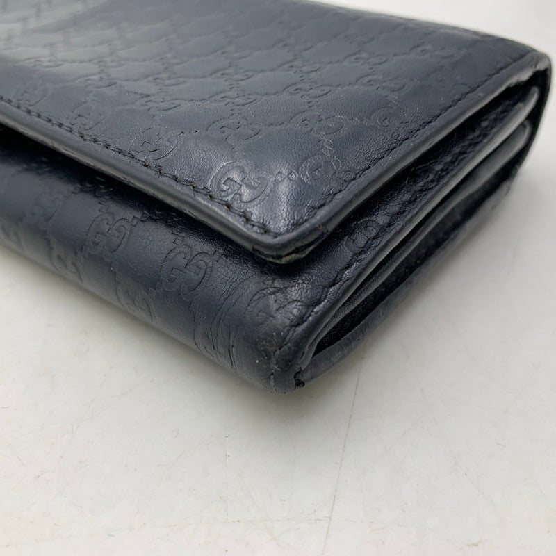 【中古品】【メンズ/レディース】 GUCCI グッチ 233154 グッチシマ コンチネンタルウォレット 長財布 181-261020-ms-10-izu カラー：ネイビー 万代Net店