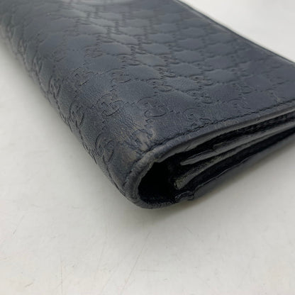 【中古品】【メンズ/レディース】 GUCCI グッチ 233154 グッチシマ コンチネンタルウォレット 長財布 181-261020-ms-10-izu カラー：ネイビー 万代Net店