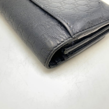 【中古品】【メンズ/レディース】 GUCCI グッチ 233154 グッチシマ コンチネンタルウォレット 長財布 181-261020-ms-10-izu カラー：ネイビー 万代Net店