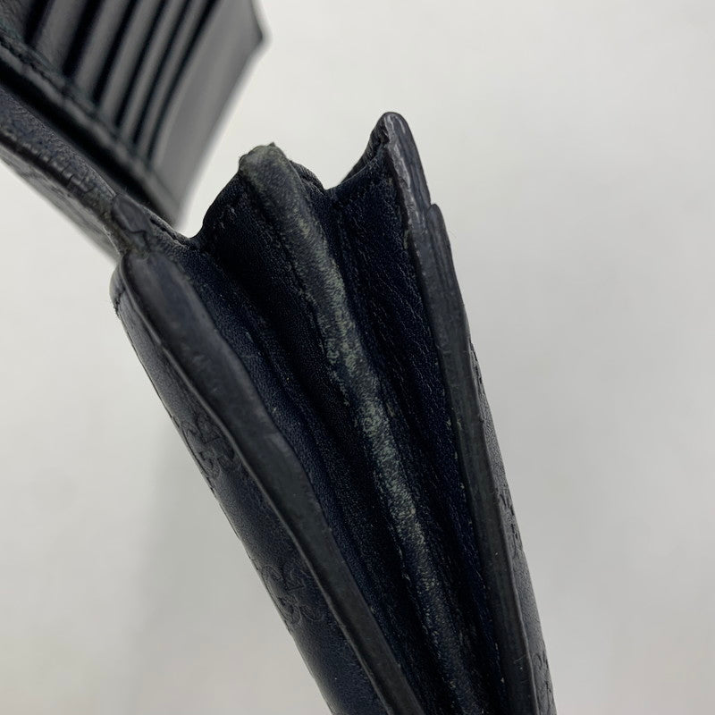 【中古品】【メンズ/レディース】 GUCCI グッチ 233154 グッチシマ コンチネンタルウォレット 長財布 181-261020-ms-10-izu カラー：ネイビー 万代Net店
