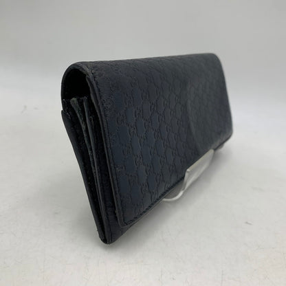 【中古品】【メンズ/レディース】 GUCCI グッチ 233154 グッチシマ コンチネンタルウォレット 長財布 181-261020-ms-10-izu カラー：ネイビー 万代Net店