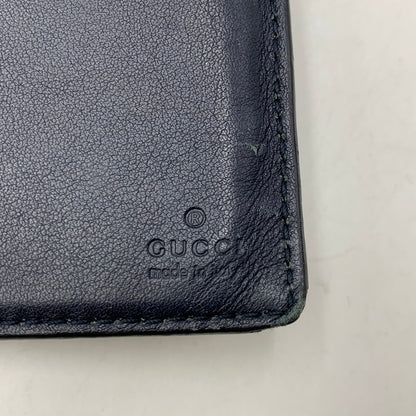 【中古品】【メンズ/レディース】 GUCCI グッチ 233154 グッチシマ コンチネンタルウォレット 長財布 181-261020-ms-10-izu カラー：ネイビー 万代Net店