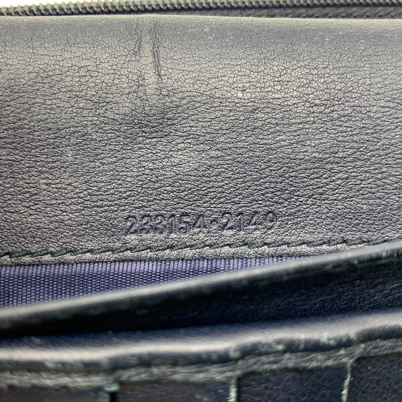 【中古品】【メンズ/レディース】 GUCCI グッチ 233154 グッチシマ コンチネンタルウォレット 長財布 181-261020-ms-10-izu カラー：ネイビー 万代Net店