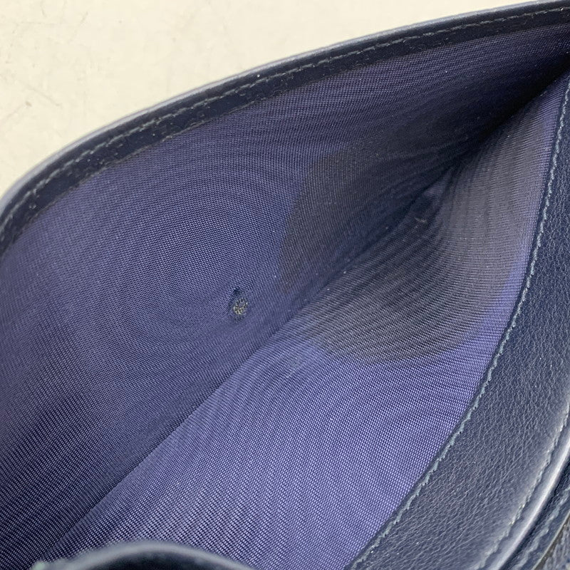 【中古品】【メンズ/レディース】 GUCCI グッチ 233154 グッチシマ コンチネンタルウォレット 長財布 181-261020-ms-10-izu カラー：ネイビー 万代Net店