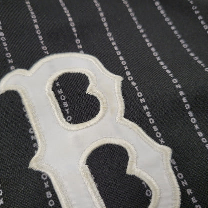 【中古品】【メンズ】 USED MLB BOSTON RED SOX STRIPE BLOUSON JACKET ボストンレッドソックス ストライプ ブルゾン ジャケット 146-261019-as-16-izu サイズ：XXL カラー：ブラック 万代Net店