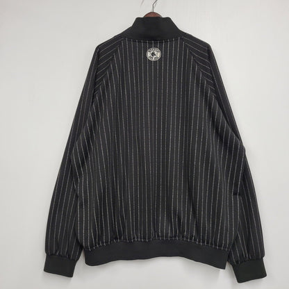 【中古品】【メンズ】 USED MLB BOSTON RED SOX STRIPE BLOUSON JACKET ボストンレッドソックス ストライプ ブルゾン ジャケット 146-261019-as-16-izu サイズ：XXL カラー：ブラック 万代Net店