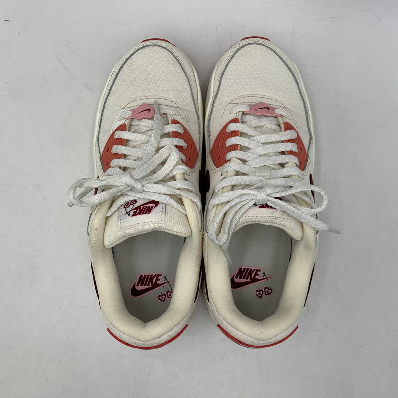 【中古品】【レディース】 NIKE ナイキ FZ5164-133 WOMEN'S AIR MAX 90 LV8 SE VALENTINE'S DAY 2024 ウィメンズ エア マックス 90 バレンタインデー スニーカー 靴 166-261018-kh-12-izu サイズ：24 カラー：SAIL/DARK TEAM RED-ADOBE-MED SOFT PINK 万代Net店