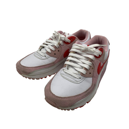 【中古品】【レディース】 NIKE ナイキ DD8029-100 WOMEN'S AIR MAX 90 VALENTINE'S DAY ウィメンズ エア マックス 90 スニーカー バレンタインデー 靴 166-261018-kh-11-izu サイズ：23.5 カラー：WHITE/UNIVERSITY RED-TULIP PINK-WHITE 万代Net店