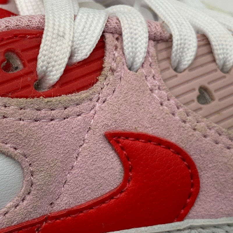【中古品】【レディース】 NIKE ナイキ DD8029-100 WOMEN'S AIR MAX 90 VALENTINE'S DAY ウィメンズ エア マックス 90 スニーカー バレンタインデー 靴 166-261018-kh-11-izu サイズ：23.5 カラー：WHITE/UNIVERSITY RED-TULIP PINK-WHITE 万代Net店