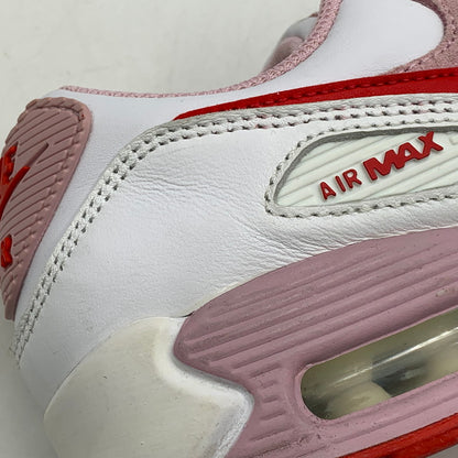 【中古品】【レディース】 NIKE ナイキ DD8029-100 WOMEN'S AIR MAX 90 VALENTINE'S DAY ウィメンズ エア マックス 90 スニーカー バレンタインデー 靴 166-261018-kh-11-izu サイズ：23.5 カラー：WHITE/UNIVERSITY RED-TULIP PINK-WHITE 万代Net店