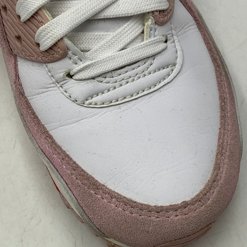 【中古品】【レディース】 NIKE ナイキ DD8029-100 WOMEN'S AIR MAX 90 VALENTINE'S DAY ウィメンズ エア マックス 90 スニーカー バレンタインデー 靴 166-261018-kh-11-izu サイズ：23.5 カラー：WHITE/UNIVERSITY RED-TULIP PINK-WHITE 万代Net店