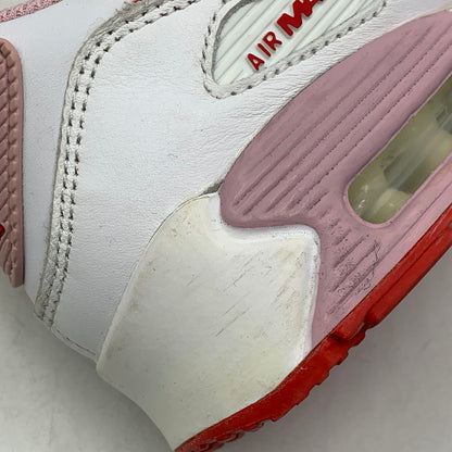【中古品】【レディース】 NIKE ナイキ DD8029-100 WOMEN'S AIR MAX 90 VALENTINE'S DAY ウィメンズ エア マックス 90 スニーカー バレンタインデー 靴 166-261018-kh-11-izu サイズ：23.5 カラー：WHITE/UNIVERSITY RED-TULIP PINK-WHITE 万代Net店