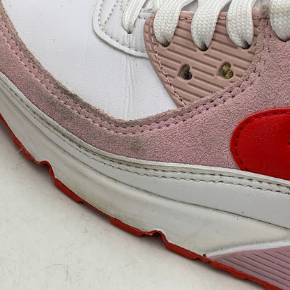 【中古品】【レディース】 NIKE ナイキ DD8029-100 WOMEN'S AIR MAX 90 VALENTINE'S DAY ウィメンズ エア マックス 90 スニーカー バレンタインデー 靴 166-261018-kh-11-izu サイズ：23.5 カラー：WHITE/UNIVERSITY RED-TULIP PINK-WHITE 万代Net店
