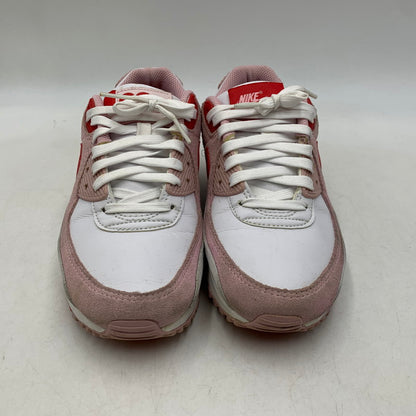 【中古品】【レディース】 NIKE ナイキ DD8029-100 WOMEN'S AIR MAX 90 VALENTINE'S DAY ウィメンズ エア マックス 90 スニーカー バレンタインデー 靴 166-261018-kh-11-izu サイズ：23.5 カラー：WHITE/UNIVERSITY RED-TULIP PINK-WHITE 万代Net店