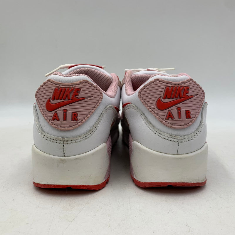 【中古品】【レディース】 NIKE ナイキ DD8029-100 WOMEN'S AIR MAX 90 VALENTINE'S DAY ウィメンズ エア マックス 90 スニーカー バレンタインデー 靴 166-261018-kh-11-izu サイズ：23.5 カラー：WHITE/UNIVERSITY RED-TULIP PINK-WHITE 万代Net店