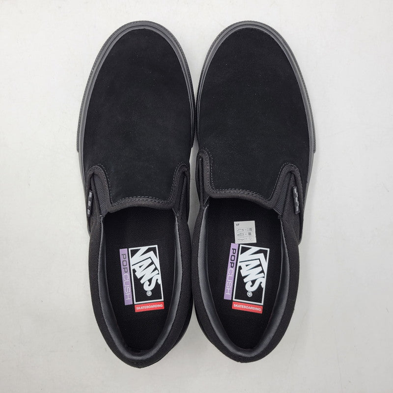 【中古美品】【メンズ】 VANS バンズ SKATE SLIP-ON VN0A5FCABKA スケート スリッポン 靴 162-261019-as-09-izu サイズ：28cm カラー：BLACK/BLACK 万代Net店