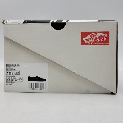 【中古美品】【メンズ】 VANS バンズ SKATE SLIP-ON VN0A5FCABKA スケート スリッポン 靴 162-261019-as-09-izu サイズ：28cm カラー：BLACK/BLACK 万代Net店