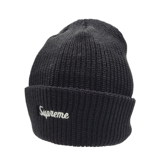 【中古品】【メンズ/レディース】 Supreme シュプリーム LOOSE GAUGE BEANIE ルーズゲージビーニー ニット帽 帽子 185-261013-as-27-izu サイズ：ONE SIZE カラー：ブラック 万代Net店