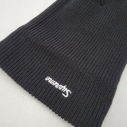 【中古品】【メンズ/レディース】 Supreme シュプリーム LOOSE GAUGE BEANIE ルーズゲージビーニー ニット帽 帽子 185-261013-as-27-izu サイズ：ONE SIZE カラー：ブラック 万代Net店