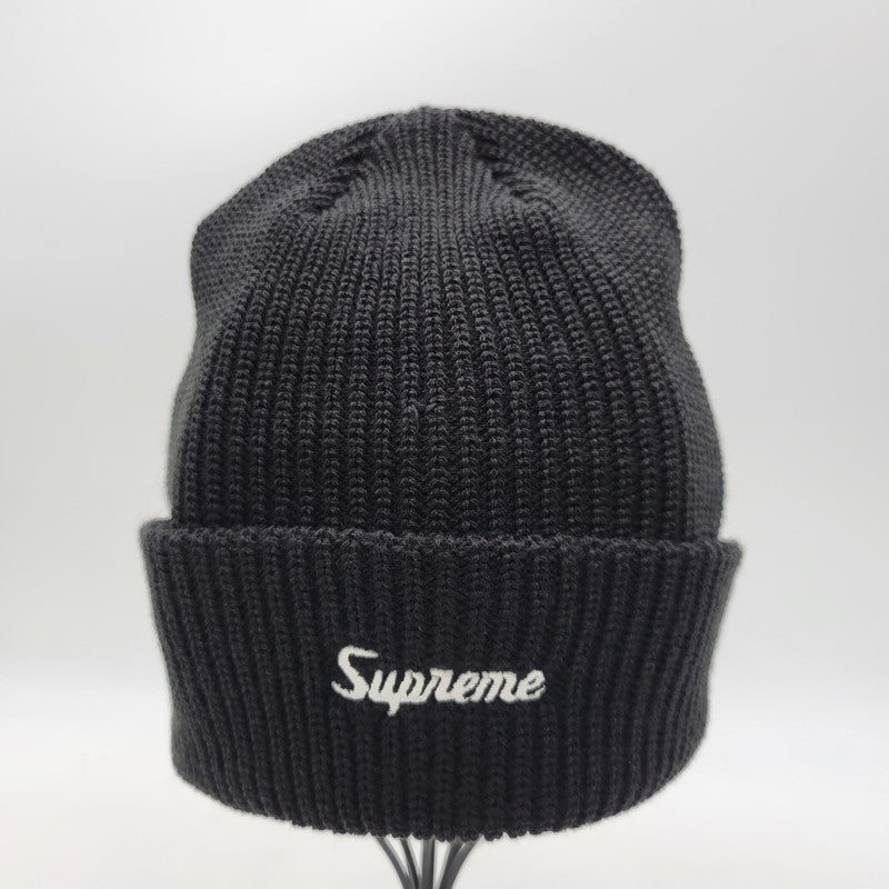 【中古品】【メンズ/レディース】 Supreme シュプリーム LOOSE GAUGE BEANIE ルーズゲージビーニー ニット帽 帽子 185-261013-as-27-izu サイズ：ONE SIZE カラー：ブラック 万代Net店