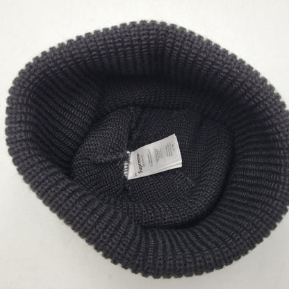 【中古品】【メンズ/レディース】 Supreme シュプリーム LOOSE GAUGE BEANIE ルーズゲージビーニー ニット帽 帽子 185-261013-as-27-izu サイズ：ONE SIZE カラー：ブラック 万代Net店