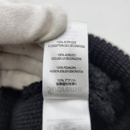 【中古品】【メンズ/レディース】 Supreme シュプリーム LOOSE GAUGE BEANIE ルーズゲージビーニー ニット帽 帽子 185-261013-as-27-izu サイズ：ONE SIZE カラー：ブラック 万代Net店